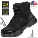 Work Boots Indestructible Safety Shoes Men Steel Toe Shoes Puncture-Proof Sneakers Male Footwear Shoes Women Non Slip Work Shoes