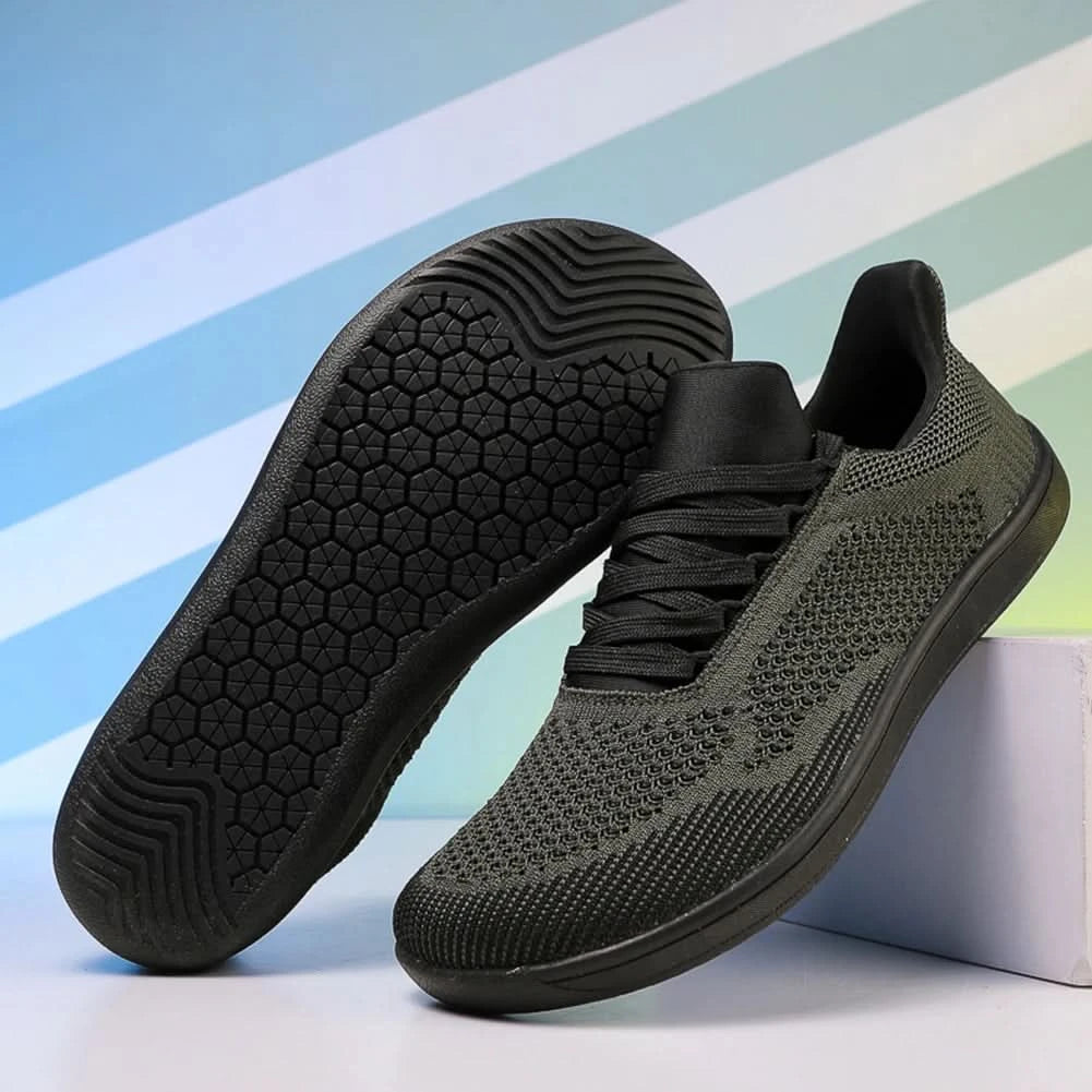 Minimalist Barefoot Shoes Hands Free Wide Toe Cross Trainer Casual Mesh Sneakers Lightweight Trekking Shoes for Hiking Climbing - M & M Global