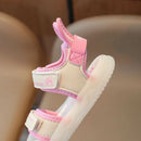 Children's Sandals 2-12 Years Old Cartoon Greenish Pink Soft Boys Girls Beach Shoes Casual Non-slip Kids Baby Sports Sandals - M & M Global