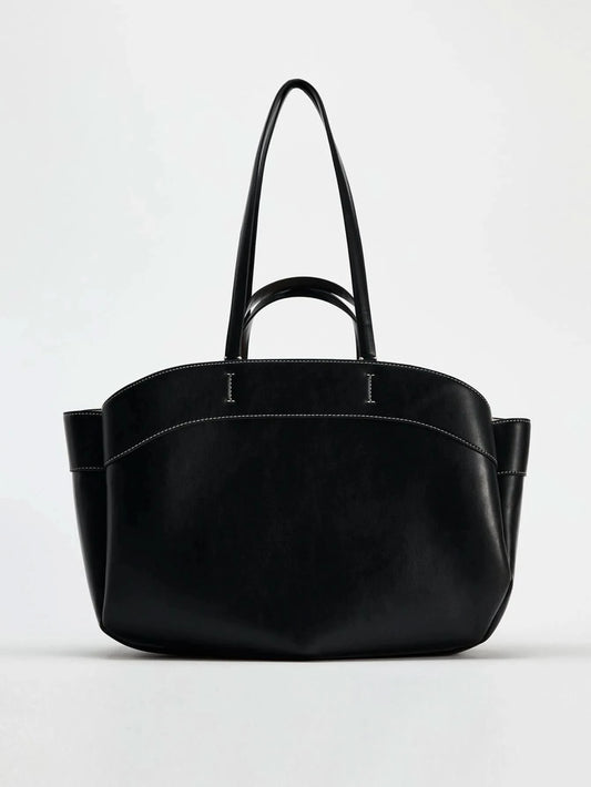 Women Tote Bag Underarm Pouch Large Capacity Pu Leather Shoulder Bag Retro Crossbody Bag Casual Portable Bucket Bags Handbag - M & M Global