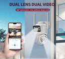 6MP WiFi Camera PTZ Dual Screens Auto Tracking Night Vision CCTV Surveillance Camera Outdoor 4MP Security IP Camera icsee - M & M Global