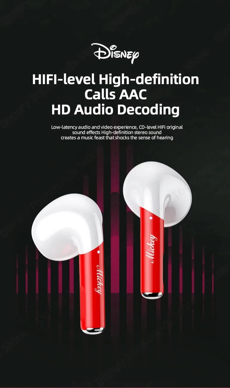 Choice US Disney LK-10  Bluetooth 5.2 Immersive Sound Earphones Long Endurance Earbuds Fast Charging Gaming Headphones with Mic