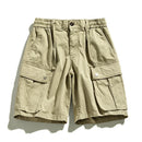 Summer Men Cargo Cotton Shorts Mens Multi Pocket Casual Shorts Spring Mens Jogger Pants Fashion Beach Shorts Dropshipping LZLLTT