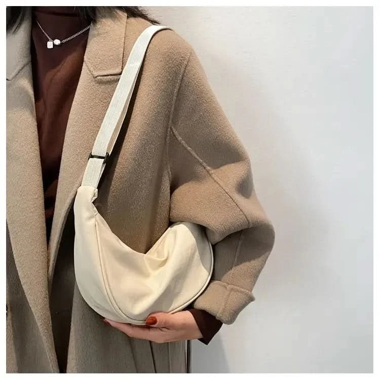 Ladies' fashionable leather PU handbag, designer shoulder bag, crossbody bag, armpit bag - M & M Global