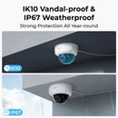 Reolink 5MP IK10 Vandal-Proof PoE Security Camera 4K Outdoor Turret IP Camera 8MP IP67 Waterproof Surveillance Cameras