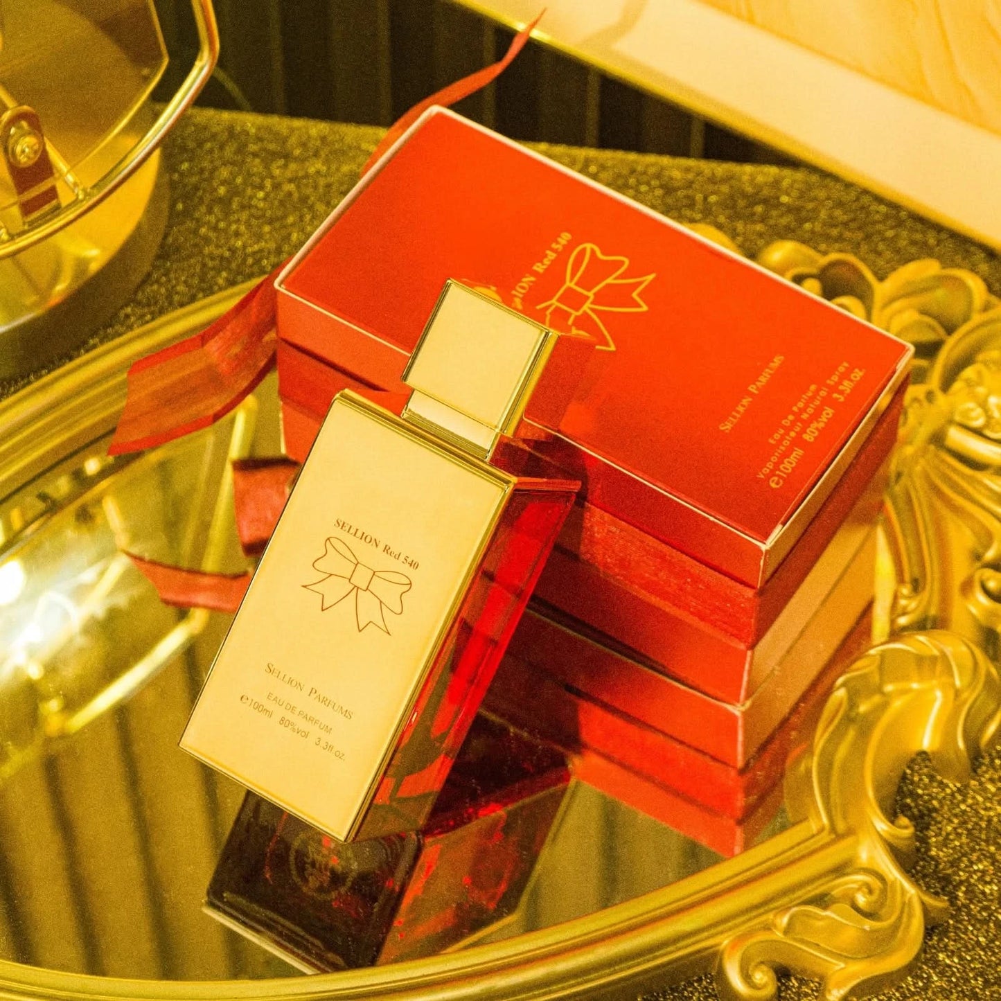 24 Gold Eau De Parfum Spray Fragrance Parfum With Gift Box Package Lasting And Perfume For Girls Ideal For Anniversary 100ML