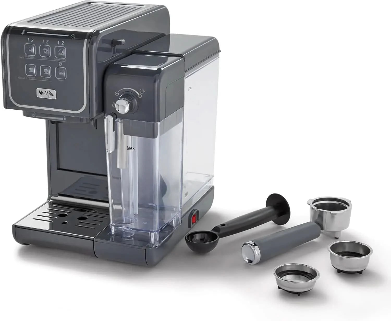 One-Touch CoffeeHouse+ Espresso, Cappuccino, and Latte Maker Home Coffee Machine with 19-Bar Italian Pump, and Milk Frother Idea - M & M Global