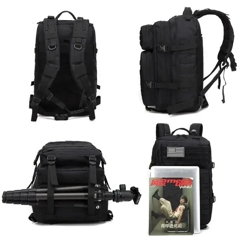 30L/50L 1000D Nylon Waterproof Trekking Fishing Hunting Bag Backpack Outdoor Rucksacks Tactical Sports Camping Hiking - M & M Global