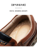 2024 Retro Loafer Genuine Split Leather Classic Shoes Sewing Comfortable Men Casual Slip-on Club Party Shoe Spring Summer - M & M Global