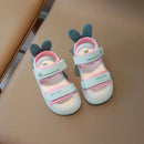 Children's Sandals 2-12 Years Old Cartoon Greenish Pink Soft Boys Girls Beach Shoes Casual Non-slip Kids Baby Sports Sandals - M & M Global