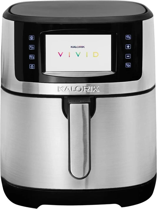 SELECT 7 Quart High-Resolution Air Fryer with Selector Controls, Stainless Steel - M & M Global