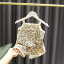 Baby Clothes Sets Summer Toddler Girl Strap Suits Cotton Printing Baby Boy Tops Tee and Shorts Infant Tracksuit Newborn Sets - M & M Global