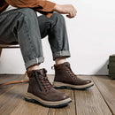 Waterproof Safety Boots Men Indestructible Steel Toe Work Boots Anti-smash Stab-resistant Safety Shoes Biker Botas Para Hombre