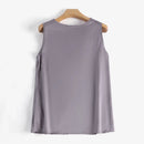 ZANZEA Fashion Cowl Neck Sleeveless Tank Tops Women Korean Style Elegant Satin Silk Solid Color Tanks Office Lady Sexy Camisole
