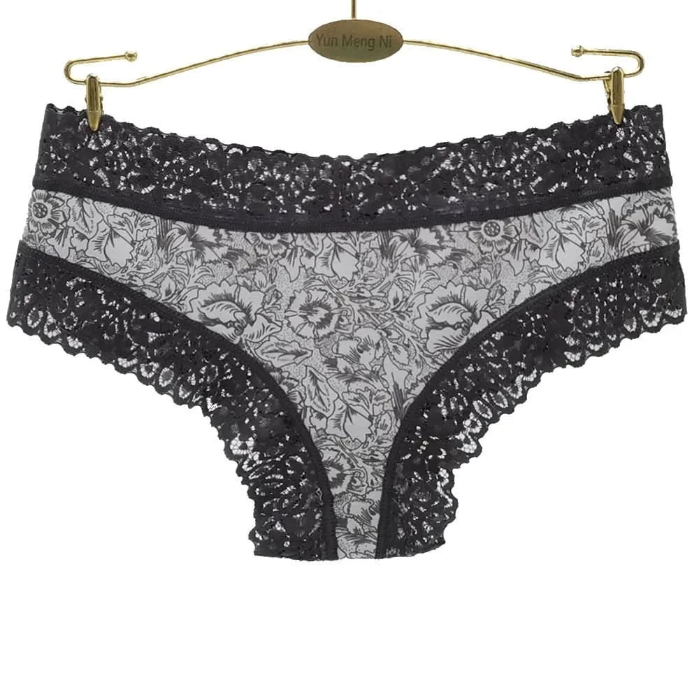 Sexy Lace Women Panties Cotton Underwear Girls Bow Briefs New Ladies Bikini 6 Pcs/set - M & M Global
