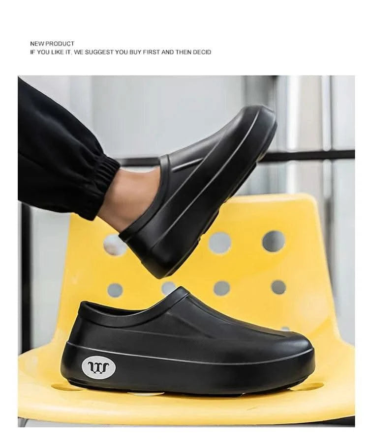 A Pair of Men's Wear-Resistant Men's Casual Shoes, Non-Slip, Wear-Resistant, Waterproof Work Shoes, Casual Sports Shoes for Men - M & M Global