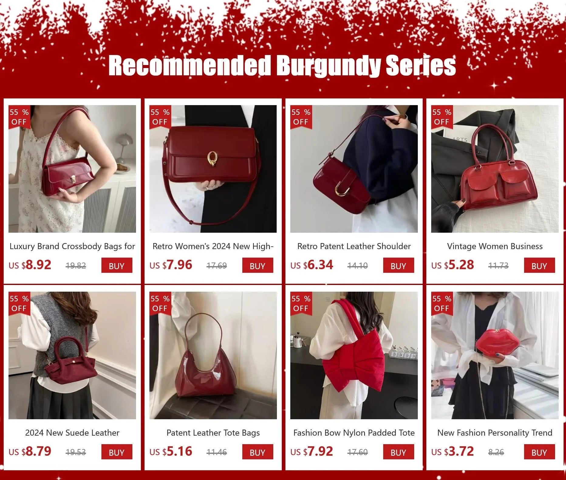 Winter Fashion Luxury Shoulder Bags for Women Retro Pu Leather Flap Crossbody Bag Lady Messenger Handbag Clutch Purse - M & M Global