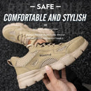 Men Work Sneakers Protective Shoes Safety Industrial Puncture-Proof Anti-smash Steel Toe Shoes Breathable Construction Work Shoe