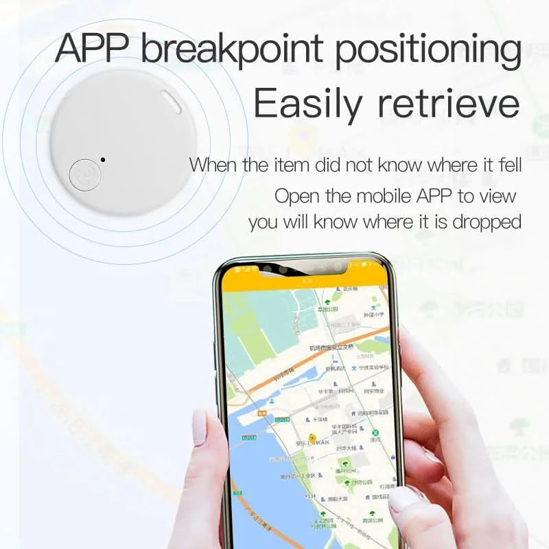 Mini GPS Locator AntiLost Alarm Wallet Keychain Smart Tag Bluetooth-Compatible Tracer Keychain Dog Pet Child Tracker Key Finder - M & M Global