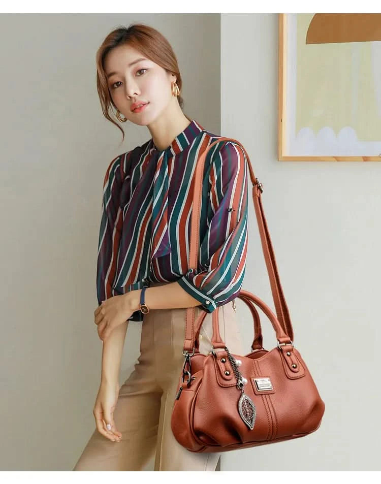 Women'S Bag 2025 New Designer Mid Year Lady Mom Crossbody Large High-Capacity Handbag - M & M Global