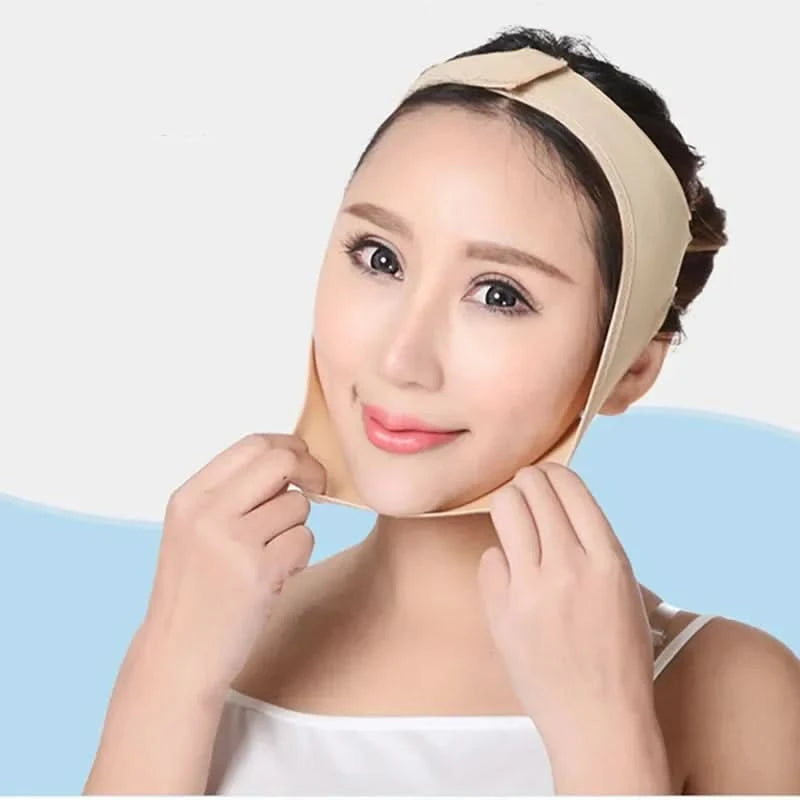 Face Lift Up Belt V Face Bandage Facial Slimming Bandage Relaxation Shape Lift Reduce Double Chin Anti-wrinkle Facial Care Tool - M & M Global