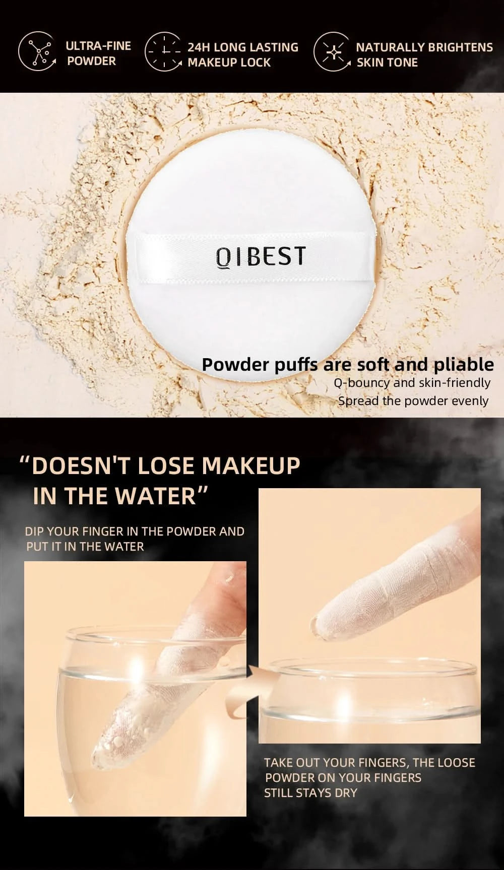 Face Loose Powder Translucent Matte Pink White Setting Powder Oil-Control Cosmetics Long-Lasting Waterproof Facial Makeup Powder - M & M Global