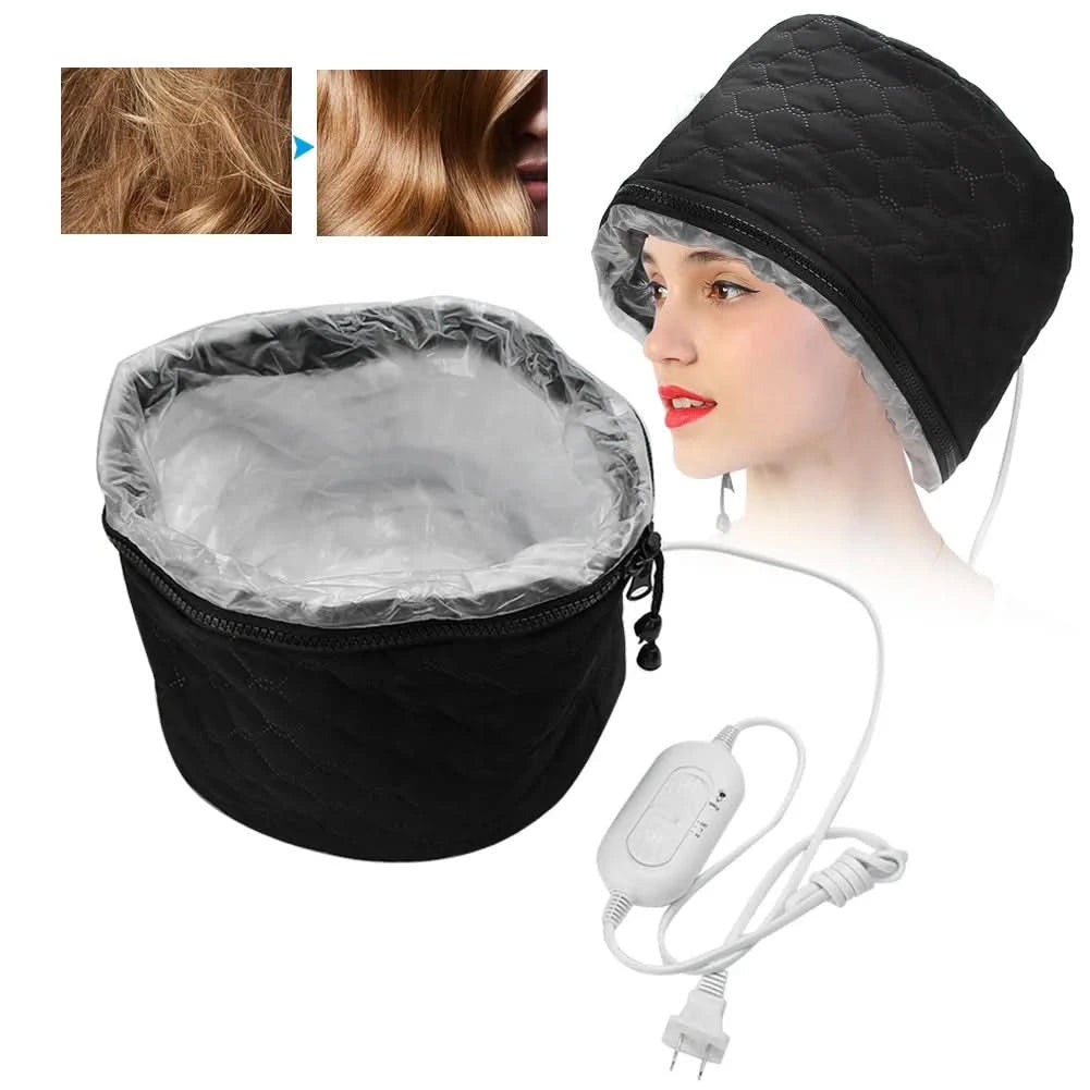 Household Electric Heating Hat Adjustable Hot Oil Treatment Hat for Hair Care - M & M Global