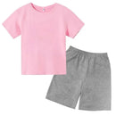 Hot Sales Summer Slam Dunk Master Pattern Print Children Short Sleeve T-shirt+Shorts 2pcs Set Kids Boy Girl Fashion Sportsuit - M & M Global