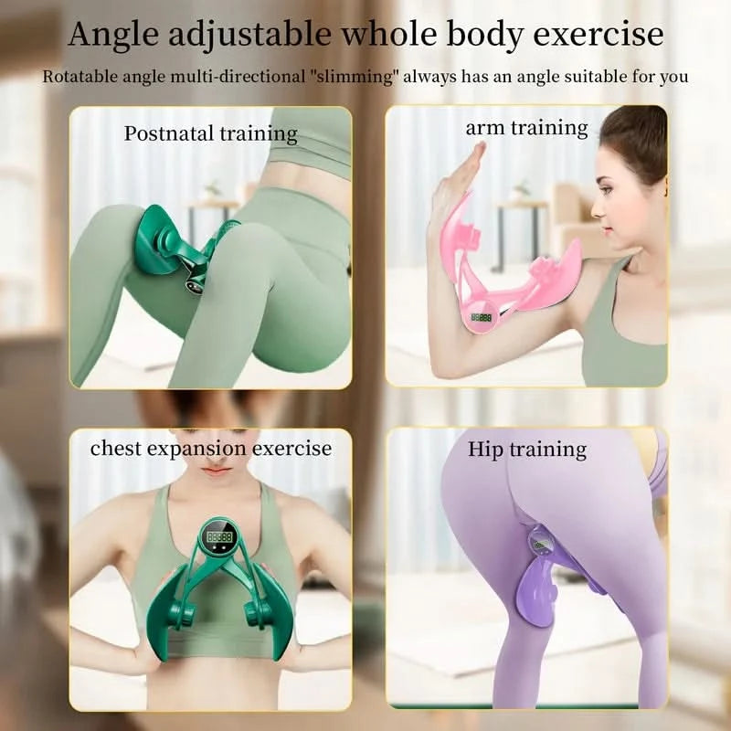 Multifunctional Leg Beauty Device Postpartum Repair Pelvic Floor Muscle Trainer Leg Clamp Countable Trainer Leg Clamp - M & M Global