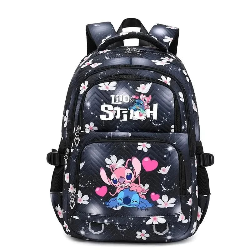 Lilo Stitch Large Capacity Backpack Daypack Lightweight Schoolbag Casual Travel Knapsack for Women Girls Pen Lunch Bags - M & M Global