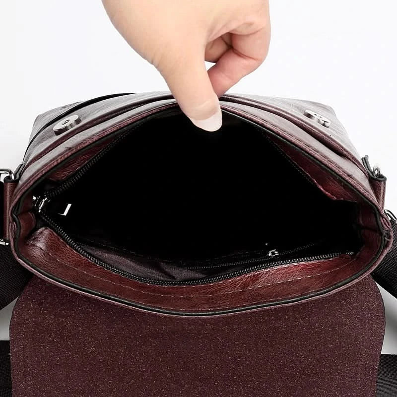 Men's crossbody bag, travel shoulder bag, lightweight men's wallet, small casual crossbody bag, work travel - M & M Global