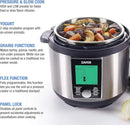 6 Quart Multi-cooker with America's Test Kitchen Multicooker Perfection Cookbook, Stainless Steel - M & M Global