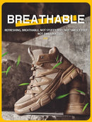 Composite Toe Work Boots Mens Puncture-Proof Midsole Non-Slip Breathable & Comfort Fit for Warehouse Use Anti-smash Work Boots