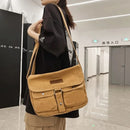 High Quality Canvas Handbag Shoulder Bags Large Capacity Crossbody Bags For Women Simple Casual Messenger Bag Student School Bag - M & M Global