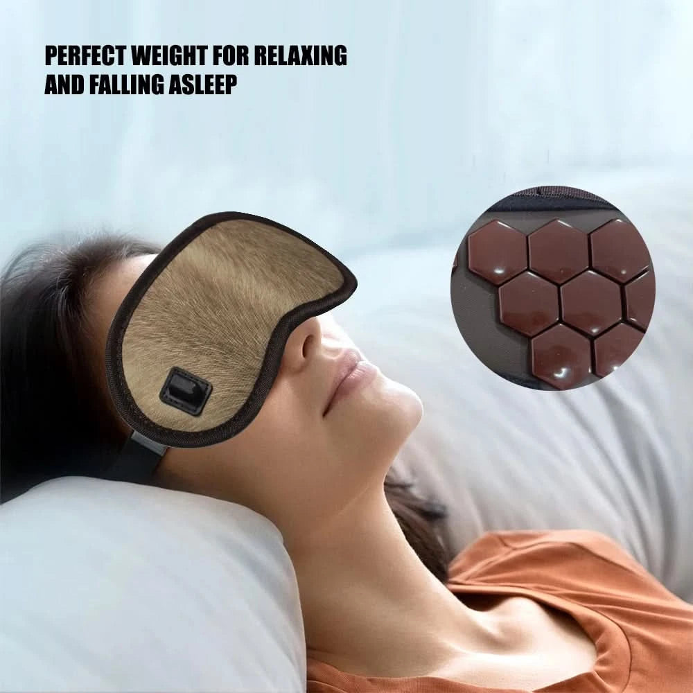 Electric Jade Eye Stone Mask Tourmaline Heating Eye Massager Hot Compress For Eye Muscle Relaxation Relieve Insomnia - M & M Global