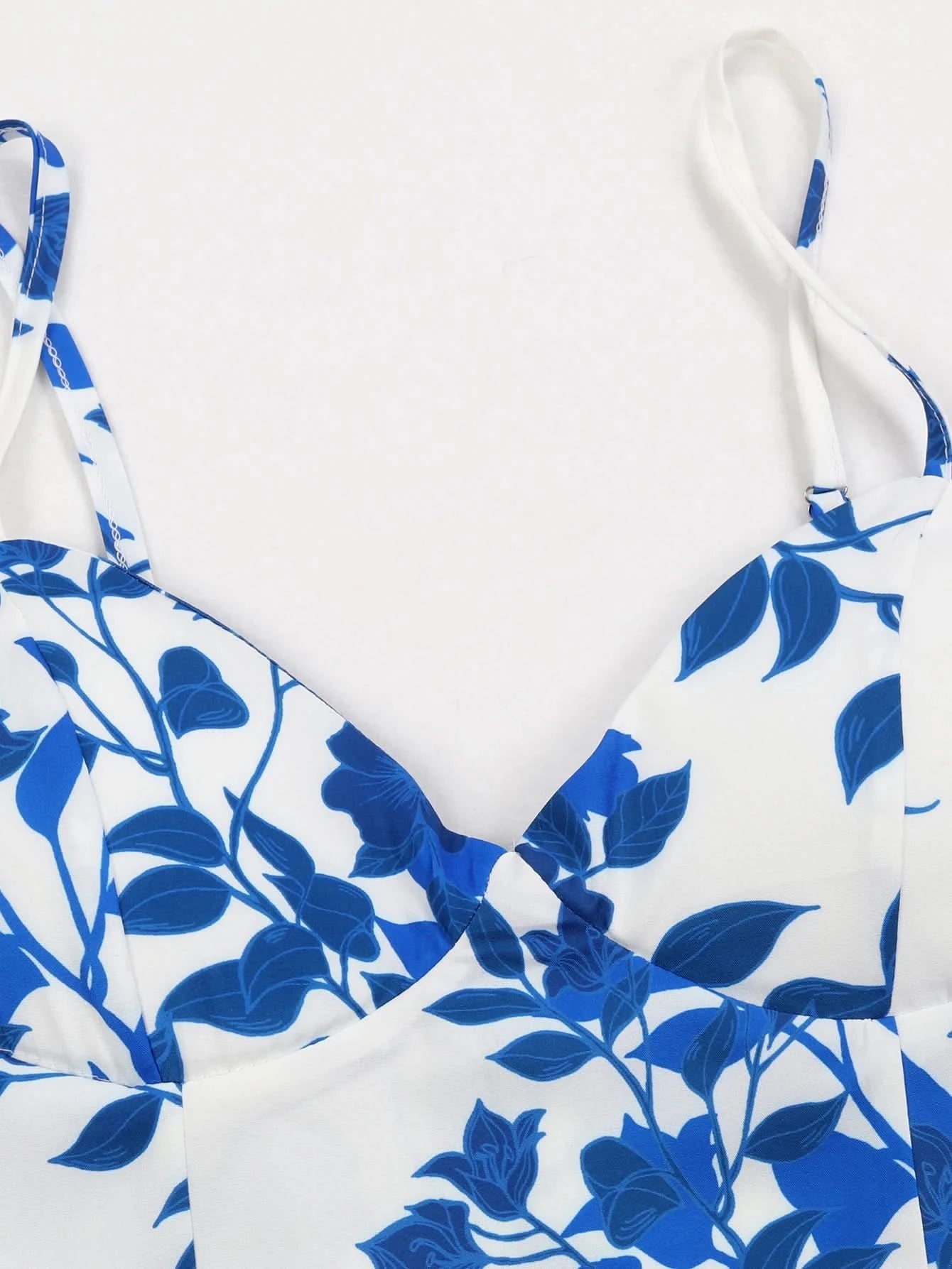 Summer Print Long Dress Women Clothing Lace Up Sling Party Dresses Pattern Strappy Ladies Hollow Out V-Neck Beach Vestidos - M & M Global