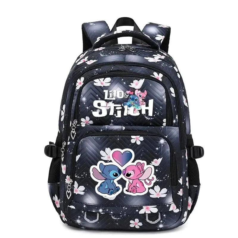 Lilo Stitch Large Capacity Backpack Daypack Lightweight Schoolbag Casual Travel Knapsack for Women Girls Pen Lunch Bags - M & M Global