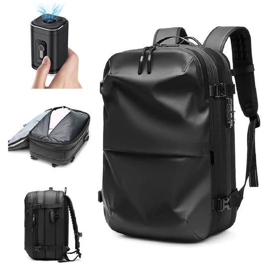 Men Travel Backpack vacuum compression 17 inch Laptop Backpack Business Large Capacity school Backpack Expanded Hiking backpack - M & M Global