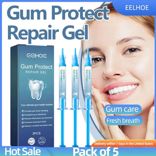 5-Pack Dental Repair Gel Relieves Inflamed Gums and Reduces Bad Breath Deep Clean Tooth Dirt Care Gums Fresh Breath Care Gel - M & M Global