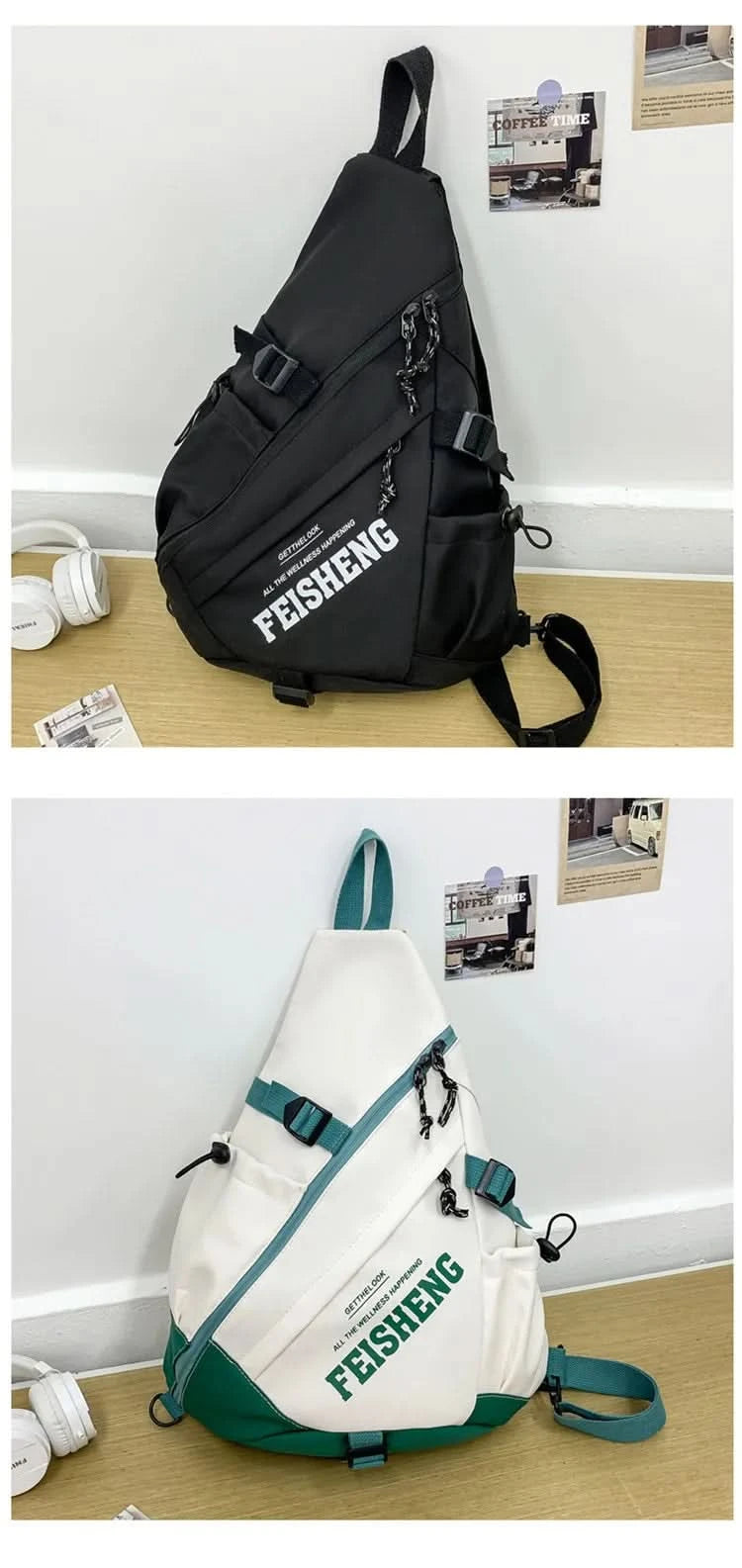 Techwear Style Outdoor Motorcycle Sport Single Shoulder Backpack Unisex Hip Hop Multifunction Chest Bag Tactical Crossbody Bag - M & M Global