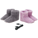 Electric Heater Shoes Men Women Winter Warm Snow Boots Foot Warmer Plush Heating Rechargeable Slippers Electric Heated Slippers
