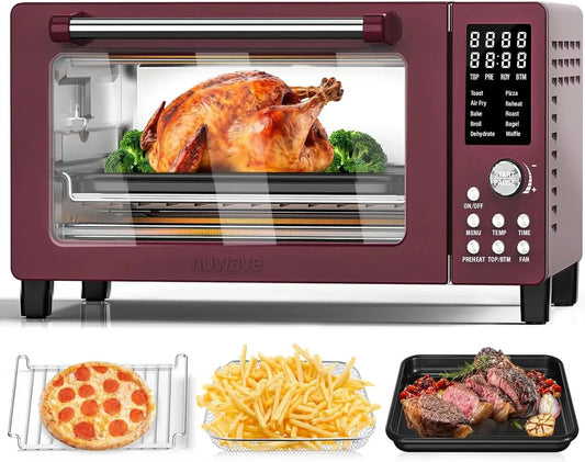Bravo Pro Smart Air Fryer Toaster Oven Combo, 12-in-1 Functions with Quicker & Even Crisp Technology, 1800W, 50-450°F, PFAS-Free - M & M Global