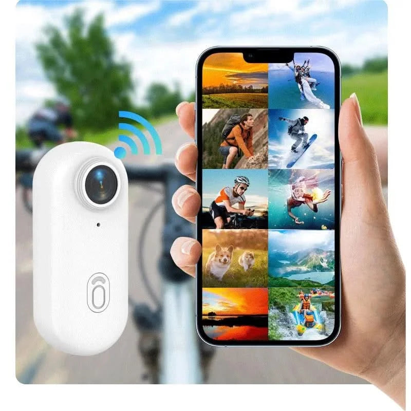 Pocket 4K Mini Camera  Magnetic Wearable Cam with Waterproof Shell WiFi Bike Camera Friendly for Casual Cycling Vlog Home Use - M & M Global