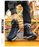 Non Slip Safety Boots for Men Work Anti-smash Indestructible Shoes Steel Toe Protective Anti-puncture Man Work Safety Boots