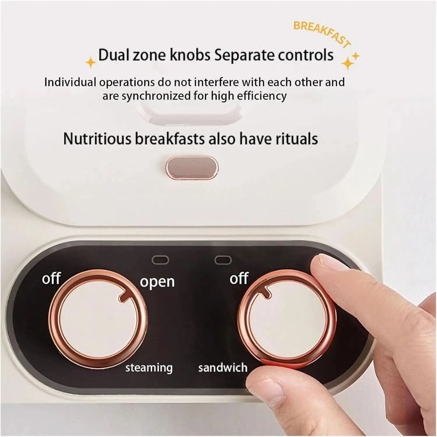 kitchen Gadgets 3 in 1 Breakfast Counter, Electric Mini Waffle Maker, Toast Maker, Breakfast Sandwich Maker, Home Breakfast Make - M & M Global