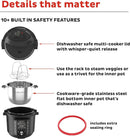 Pro 10-in-1 Pressure Cooker, Slow Cooker, Rice/Grain Cooker, Steamer, Sauté, Sous Vide, Yogurt Maker, Sterilizer, and Warmer, In - M & M Global