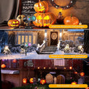 Halloween Christmas Projector Lights Outdoor 16 HD Slides, 2 in 1 Water Wave Lamp with Color Patterns, Timer & Remote for Party - M & M Global