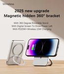 Slim Mini Wireless Magnetic Power Bank Fast Charger Stand Portable External Battery For iPhone Samsung  for MagSage Powerbank