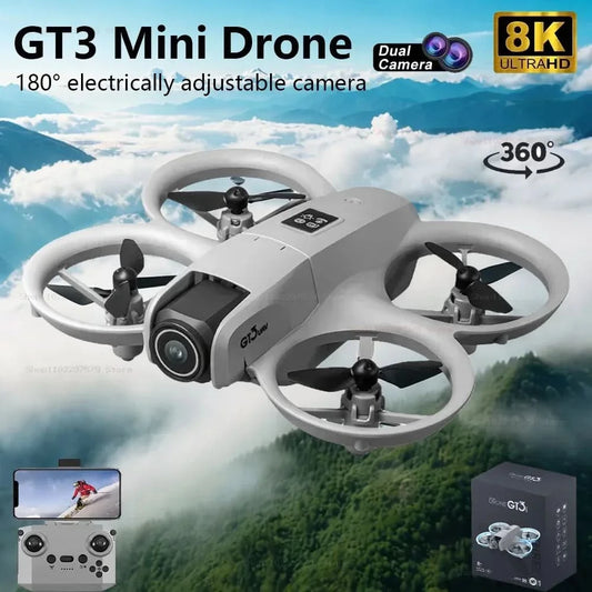 Original New GT3 Mini Drones 8K GPS Professional HD Aerial Photography Remote Control Aircraft 5G HD Dual Camera Quadcopter Toys - M & M Global
