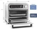 EAF1010D Programmable 10L Air Fryer Convection Countertop Oven, 8 Menu Settings, Temperature + Timer Controls, Bake, Toast, Broi - M & M Global